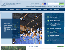 Tablet Screenshot of lakelandschools.org